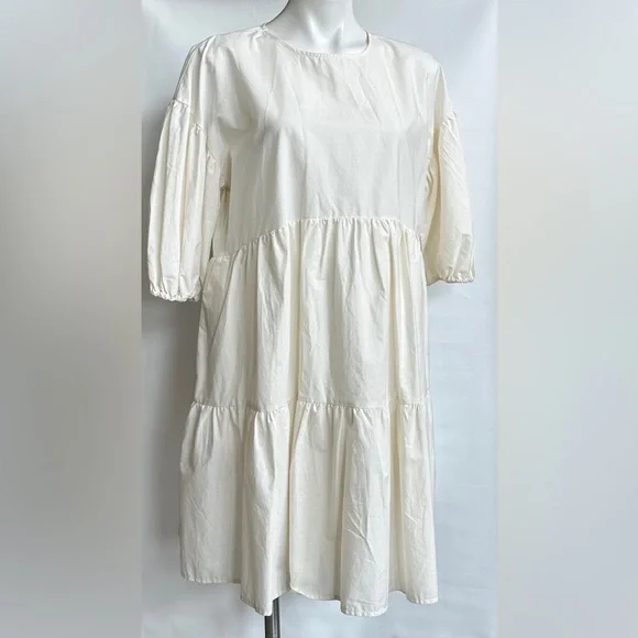 a new day cotton dress Midi Dress Short Sleeves 2019 A New Day Women's Short Sleeve Midi Dress |  100% Cotton, Collared, Front Button Down With Side Pockets